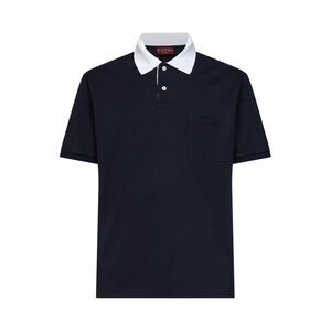Gucci Men Blue Stretch Cotton Pique Polo Shirt
